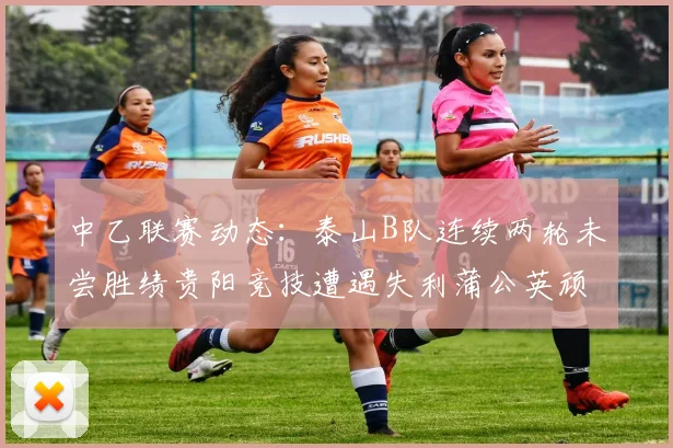 中乙联赛动态：泰山B队连续两轮未尝胜绩贵阳竞技遭遇失利蒲公英顽强战平